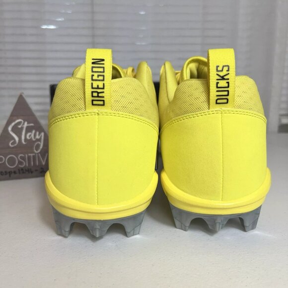 Nike Alpha Menace Pro 2 Oregon Ducks PE Mens Size 15 Wide Yellow Football Cleats main image 6